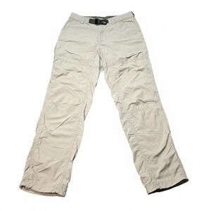 Outdoor Research OR Men's M Beige Nylon Hiking Pants Lightweight Belted Tech